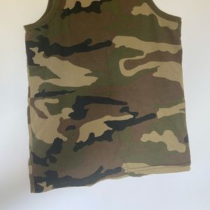 camo print tight shirt